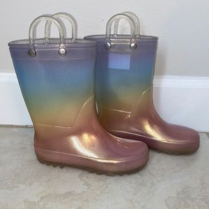 Cat & Jack Rainbow Rain Boots